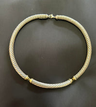 Load image into Gallery viewer, David Yurman 14K Gold Cable Choker Necklace