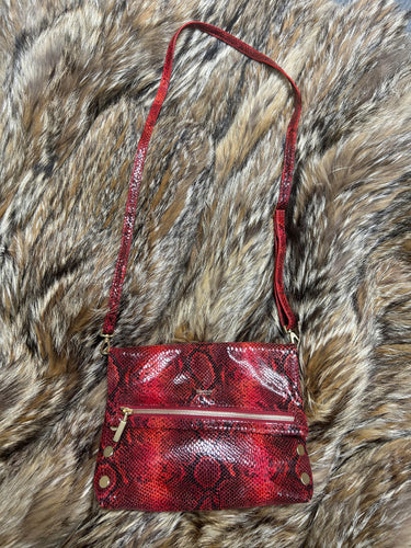 Hammitt Red Leather Snake Bag