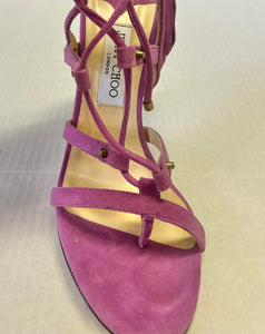 Jimmy Choo Purple High Heel With Straps, Size 10.5 (41)