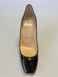 Christian Louboutin Patent Square-Toed Pump Size 5 (35.5)