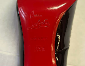 Christian Louboutin Patent Square-Toed Pump Size 5 (35.5)