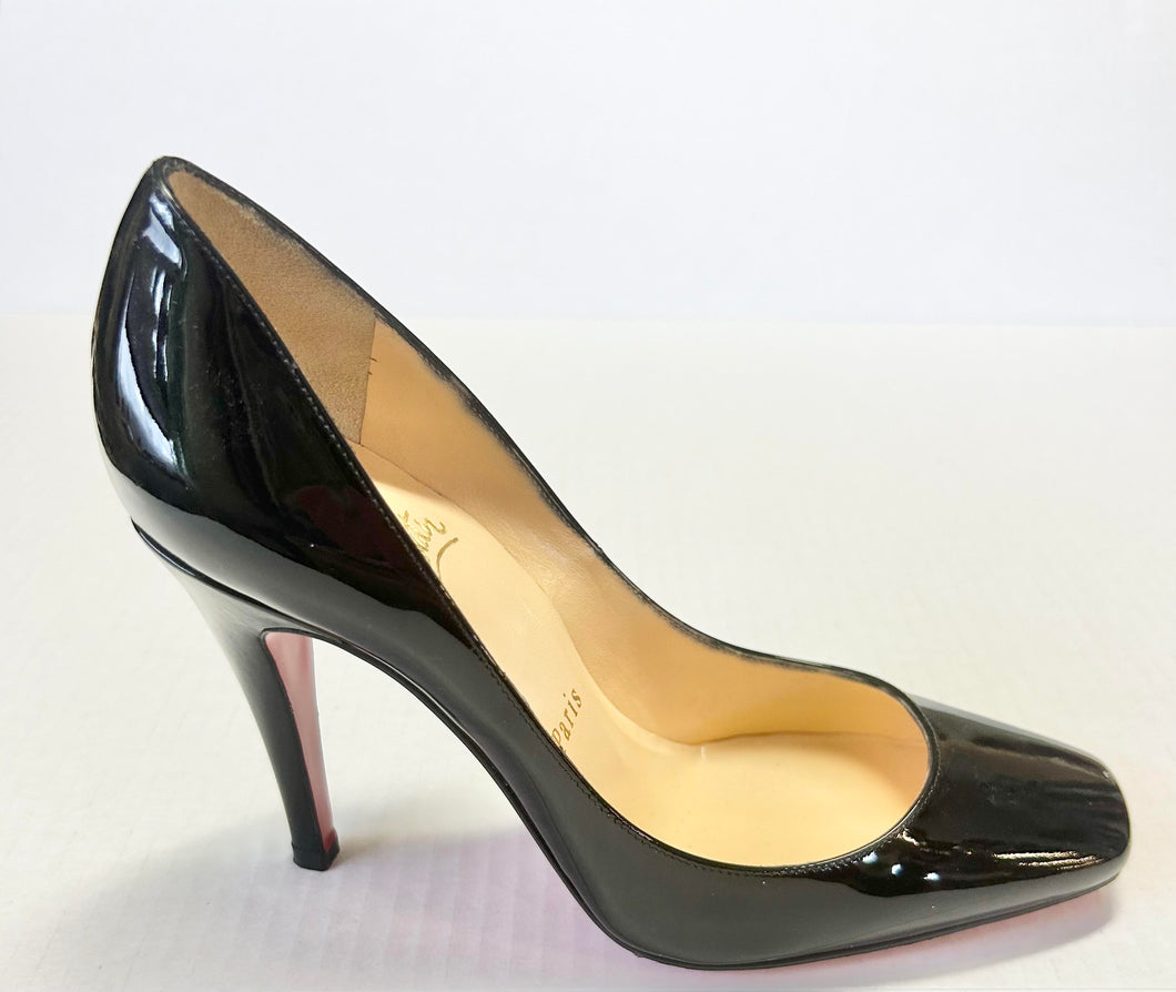 Christian Louboutin Patent Square-Toed Pump Size 5 (35.5)