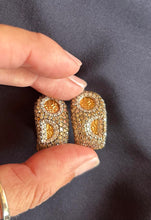 Load image into Gallery viewer, Roberto Coin 18K Gold and 3.85 K Diamond Pierce &amp; Clip Cominbation Earrings